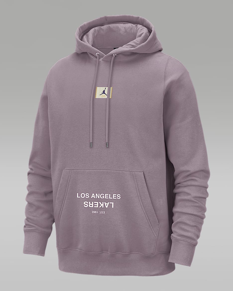 Los Angeles Lakers Courtside Men s Jordan NBA Fleece Pullover Hoodie. Nike CA